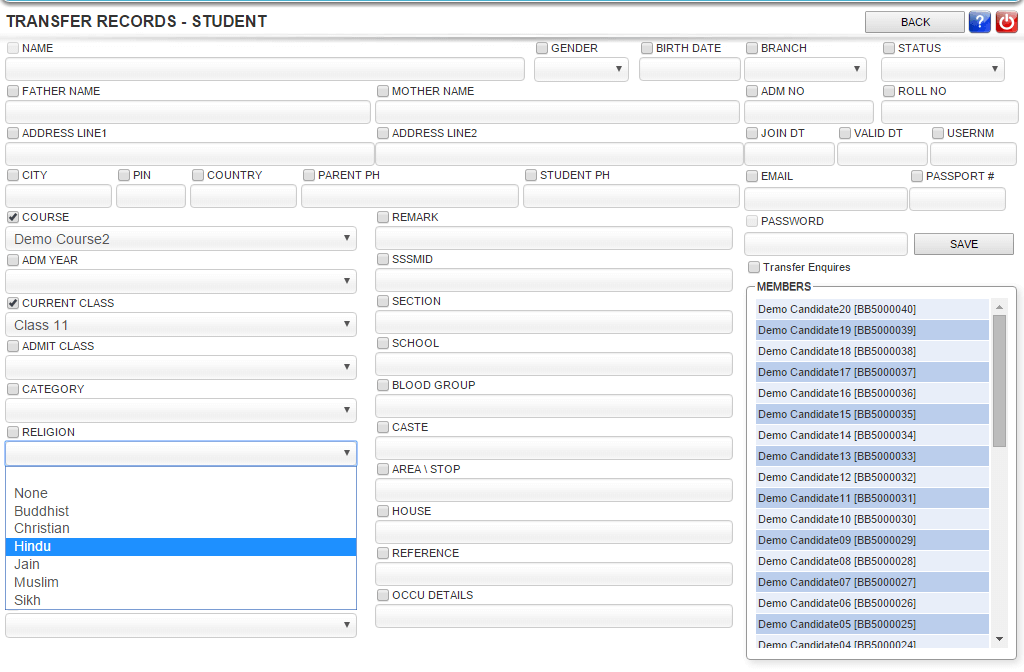 Bulk Transfer of Data