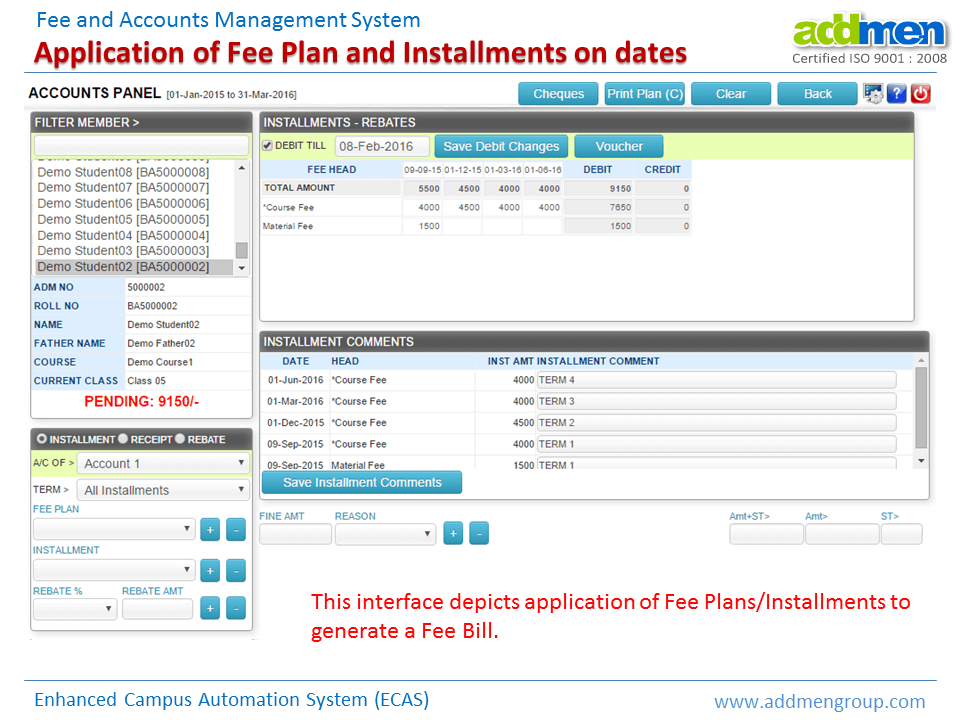 Fee Management Software