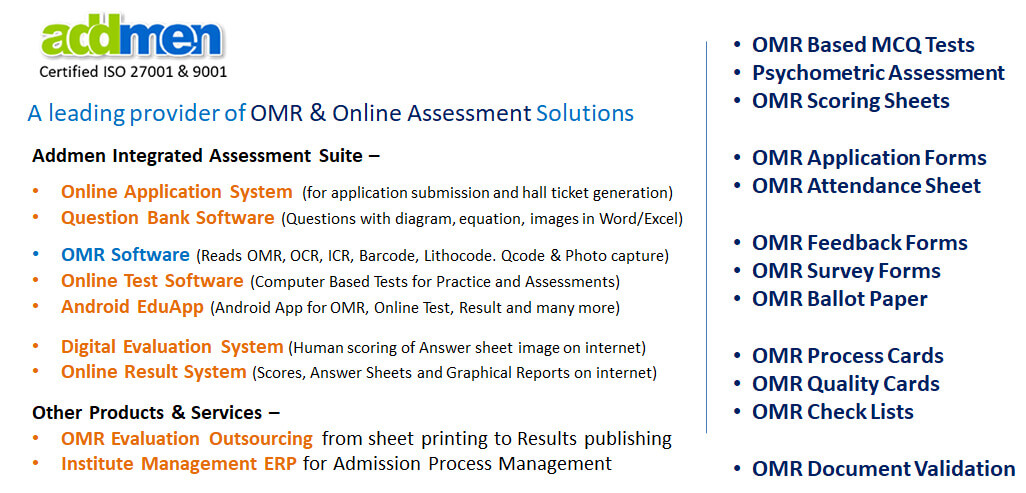 Screenshot of Solution for OMR Recruitment and Selection Using OMR Test Software