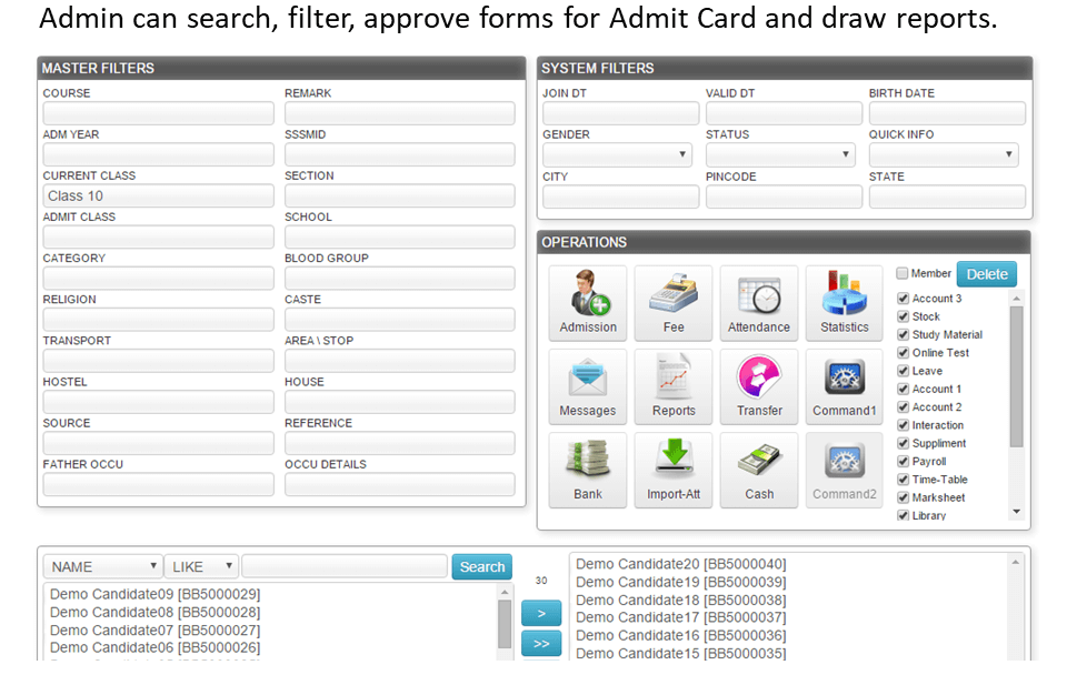 Online Application with Post Application Payment Through Bank Challan