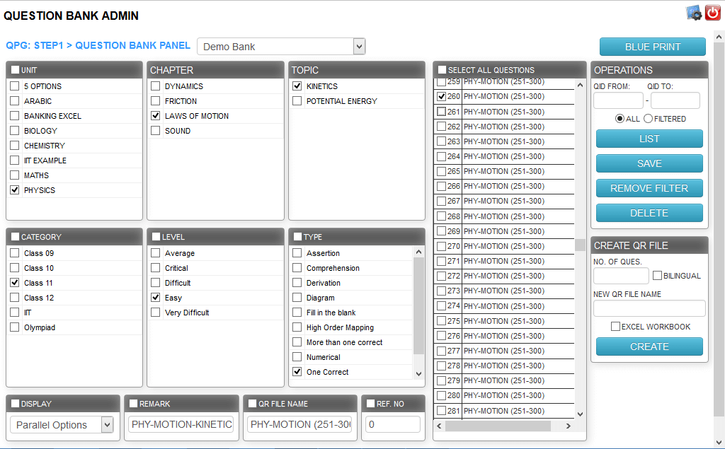 Question and Answer Bank Software