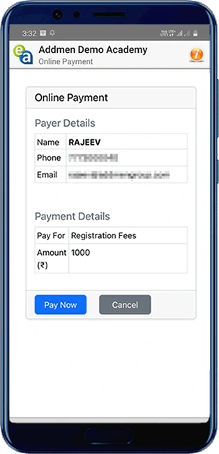 Payment in LMS APP Payment in LMS APP