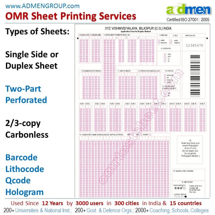 OMR Software Printing Services