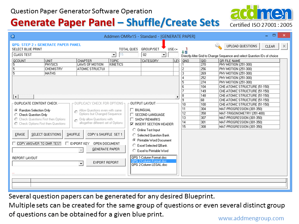 MCQ test software